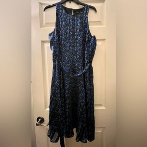 Banana Republic Navy Pattern Dress, Like New, Size 14